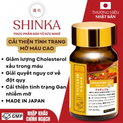 Viên Uống Hỗ Trợ Giảm Mỡ Máu Shinka Cholesterol Off 60 Viên Từ Nhật Bản